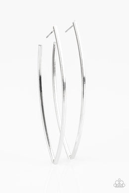 Paparazzi Accessories Nothing But Trouble - Silver Earring - Be Adored Jewelry