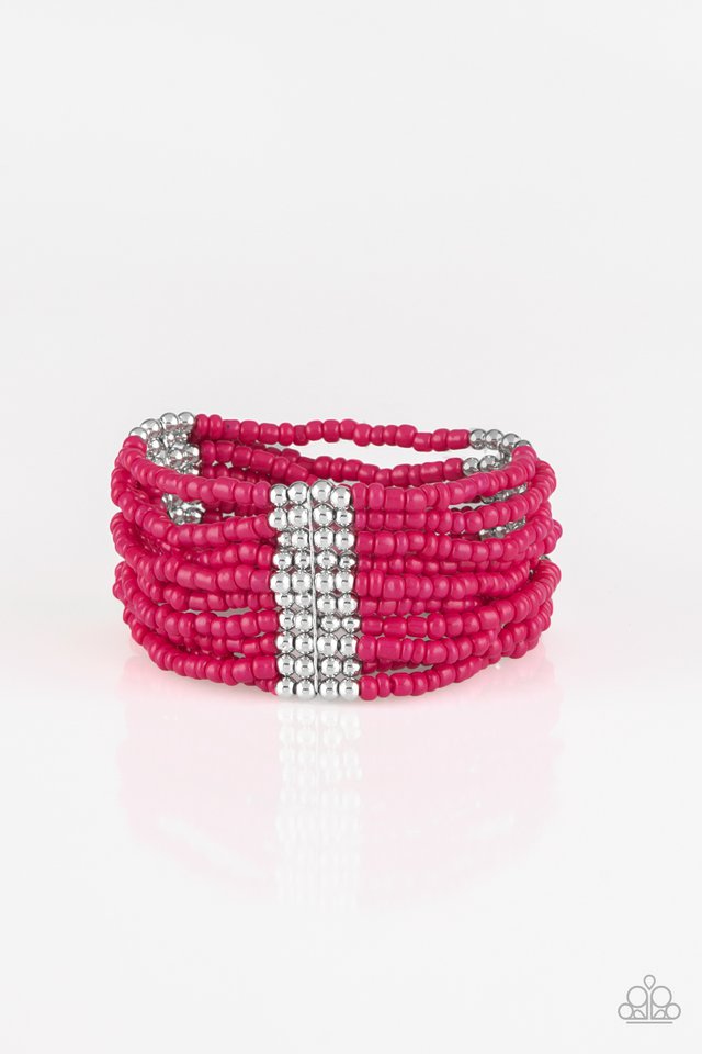 Paparazzi Outback Odyssey - Pink Bracelet - Be Adored Jewelry