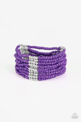 Paparazzi Outback Odyssey - Purple Bracelet - Be Adored Jewelry