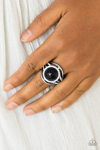 Paparazzi Accessories Pampered In Pearls- Black Ring - Be Adored Jewelry