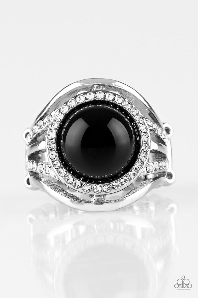 Paparazzi Accessories Pampered In Pearls- Black Ring - Be Adored Jewelry