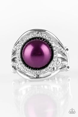 Paparazzi Accessories Pampered In Pearls - Purple Ring - Be Adored Jewelry