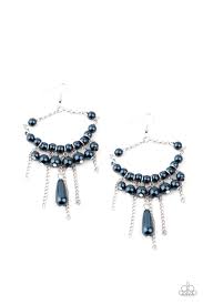 Be Adored Jewelry Party Planner Posh Blue Paparazzi Earring 