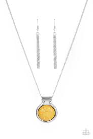 Be Adored Jewelry Patagonian Paradise Yellow Paparazzi Necklace
