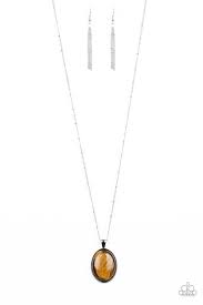Peaceful Glow - Paparazzi Yellow Necklace - Be Adored Jewelry