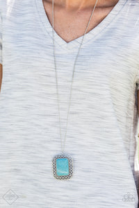 Paparazzi Accessories Peaceful Plains - Blue Necklace Simply Santa Fe Fashion Fix - Be Adored Jewelry