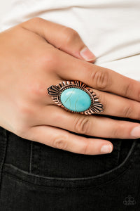 Paparazzi Pioneer Party - Copper Ring - Be Adored Jewelry