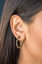 Load image into Gallery viewer, Be Adored Jewelry Plainly Panama Brass Paparazzi Earring