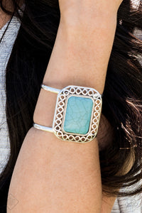 Paparazzi Accessories Plains and Simple - Blue Bracelet Simply Sante Fe Fashion Fix - Be Adored Jewelry