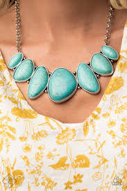 Primitive - Turquoise Paparazzi Necklace - Be Adored Jewelry