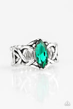 Load image into Gallery viewer, Paparazzi Accessories Princess Prima Donna - Green Ring - Be Adored Jewelry