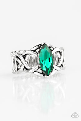 Paparazzi Accessories Princess Prima Donna - Green Ring - Be Adored Jewelry