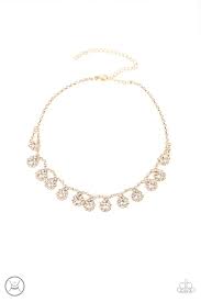 Be Adored Jewelry Princess Prominence Gold Paparazzi Choker 