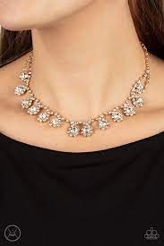 Be Adored Jewelry Princess Prominence Gold Paparazzi Choker 