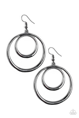Paparazzi Accessories Put Your SOL Into It - Black Earring - Be Adored Jewelry