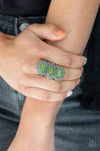 Load image into Gallery viewer, Be Adored Jewelry Radiant Rubble Green Paparazzi Ring