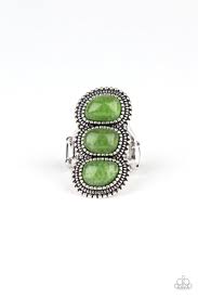 Be Adored Jewelry Radiant Rubble Green Paparazzi Ring