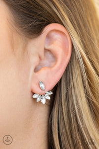Paparazzi Accessories Radical Refinement - White Earring - Be Adored Jewelry