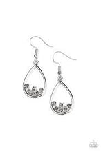 Load image into Gallery viewer, Be Adored Jewelry Raindrop Radiance Silver Paparazzi Earring