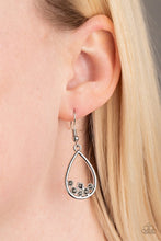 Load image into Gallery viewer, Be Adored Jewelry Raindrop Radiance Silver Paparazzi Earring