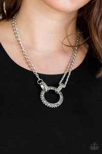 Paparazzi Accessories Razzle Dazzle - Silver Necklace - Be Adored Jewelry