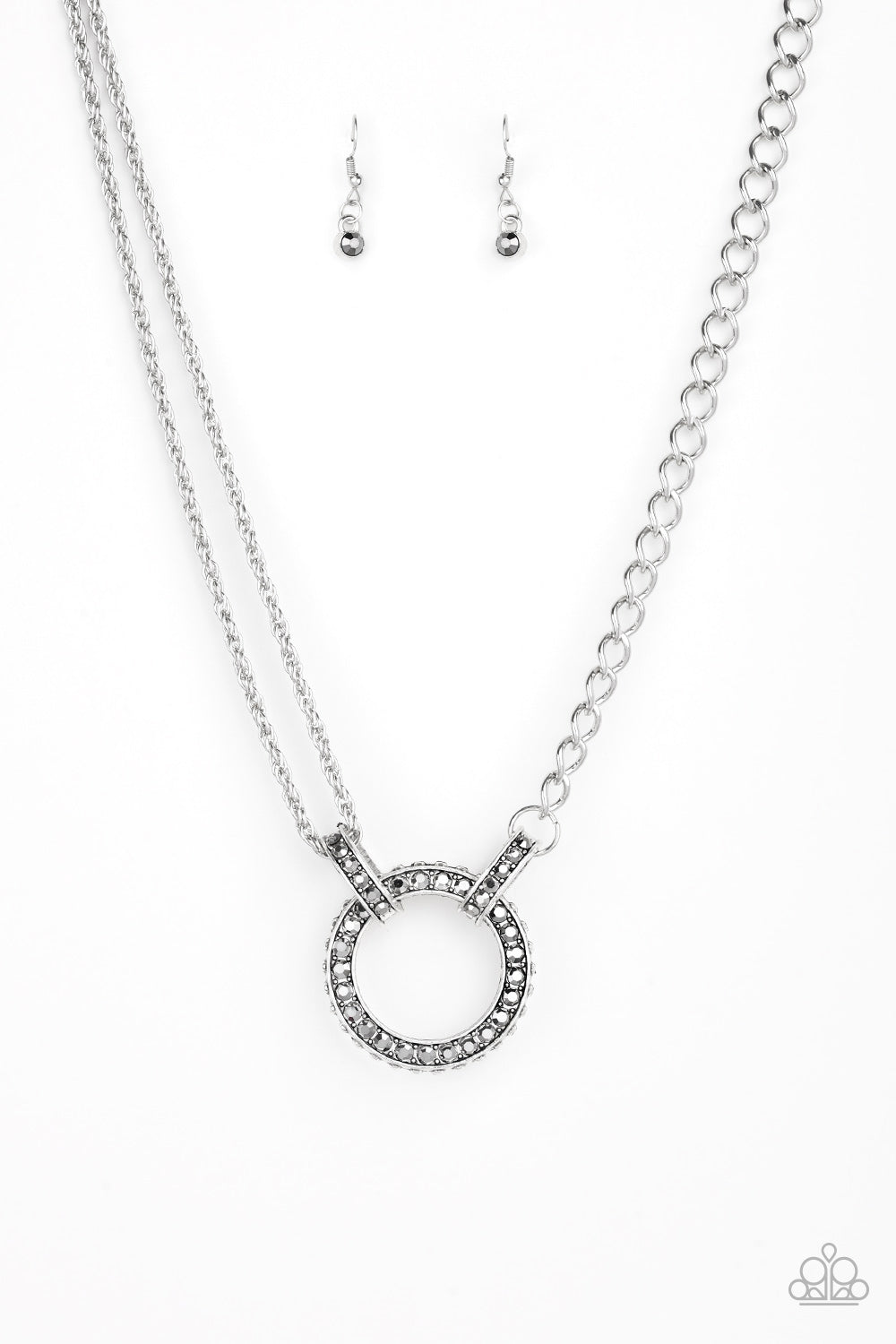 Paparazzi Accessories Razzle Dazzle - Silver Necklace - Be Adored Jewelry