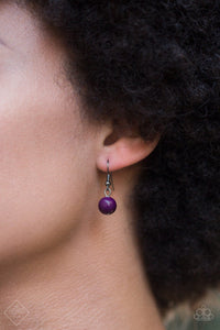 Paparazzi Accessories Really Rococo - Purple Necklace Glimpse of Malibu Fashion Fix - Be Adored Jewelry