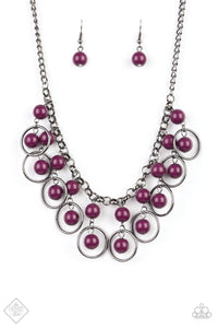 Paparazzi Accessories Really Rococo - Purple Necklace Glimpse of Malibu Fashion Fix - Be Adored Jewelry