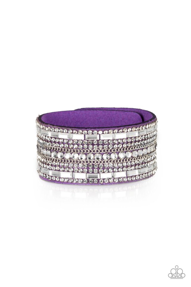 Paparazzi Accessories Rebel Radiance - Purple Wrap Bracelet - Be Adored Jewelry