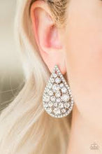 Load image into Gallery viewer, Be Adored Jewelry REIGN-Storm White Paparazzi Earring