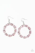 Load image into Gallery viewer, Paparazzi Accessories Ring Around The Rhinestones - Pink Earring - Be Adored Jewelry