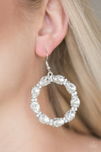 Load image into Gallery viewer, Paparazzi Accessories Ring Around The Rhinestones - White Earring - Be Adored Jewelry
