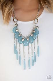 Be Adored Jewelry Roaring Riviera Blue Paparazzi Necklace