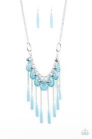 Be Adored Jewelry Roaring Riviera Blue Paparazzi Necklace