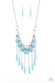 Be Adored Jewelry Roaring Riviera Blue Paparazzi Necklace