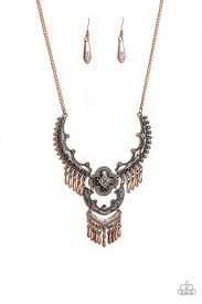 Rogue Vogue - Paparazzi Copper Necklace - Be Adored Jewelry