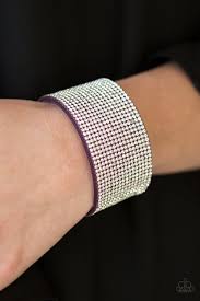 Paparazzi Accessories Roll With The Punches - Purple Urban Bracelet - Be Adored Jewelry