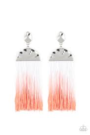 Be Adored Jewelry Rope Them In Orange Paparazzi Earring