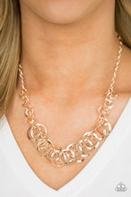 Load image into Gallery viewer, Paparazzi Accessories Royal Circus Rose Gold Necklace - Be Adored Jewelry