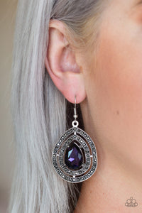 Paparazzi Accessories Royal Squad - Purple Earring - Be Adored Jewelry