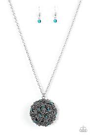 Be Adored Jewelry Royal In Roses Blue Paparazzi Necklace