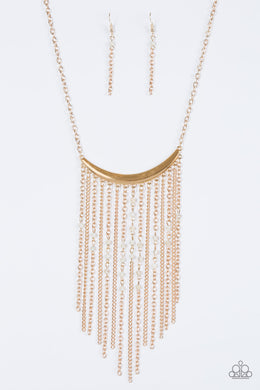 Paparazzi Accessories Runaway Rumba - Gold Necklace - Be Adored Jewelry