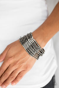 Paparazzi Accessories Rural Retreat - Black Bracelet - Be Adored Jewelry