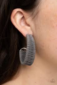 Be Adored Jewelry Rural Guru Silver Paparazzi Earring 