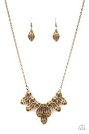 Be Adored Jewelry Rustic Smolder Brass Paparazzi Necklace