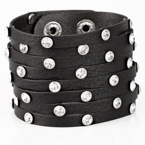 Paparazzi Accessories Sass Squad - Black Bracelet - Be Adored Jewelry