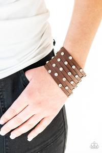 Paparazzi Accessories Sass Squad - Brown Urban Bracelet - Be Adored Jewelry