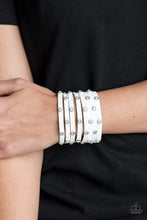 Load image into Gallery viewer, Paparazzi Accessories Sass Squad - White Bracelet - Be Adored Jewelry