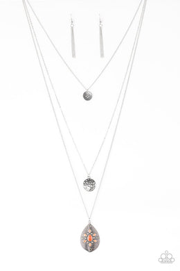 Sedona Summers - Paparazzi Orange Necklace - Be Adored Jewelry