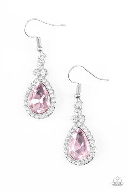 Paparazzi Accessories Self-Made Millionaire - Pink Earring - Be Adored Jewelry